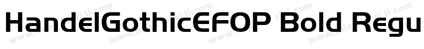 HandelGothicEFOP Bold Regular字体转换